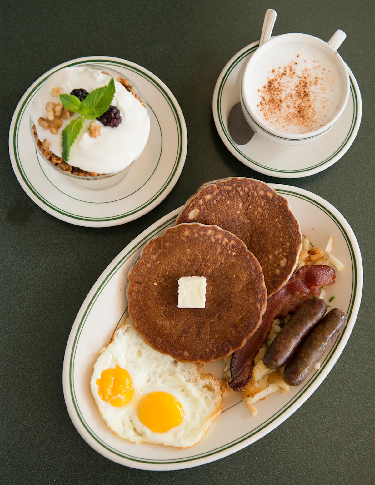 a plate of food on a table